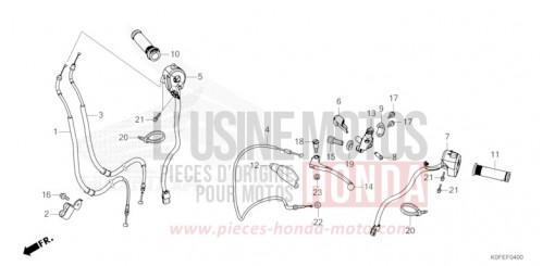LEVA MANUBRIO/INTERRUTTORE/CAVO Z125MAN di 2022